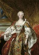Charles Amedee Philippe Van Loo Official portrait of Queen Isabel de Farnesio oil